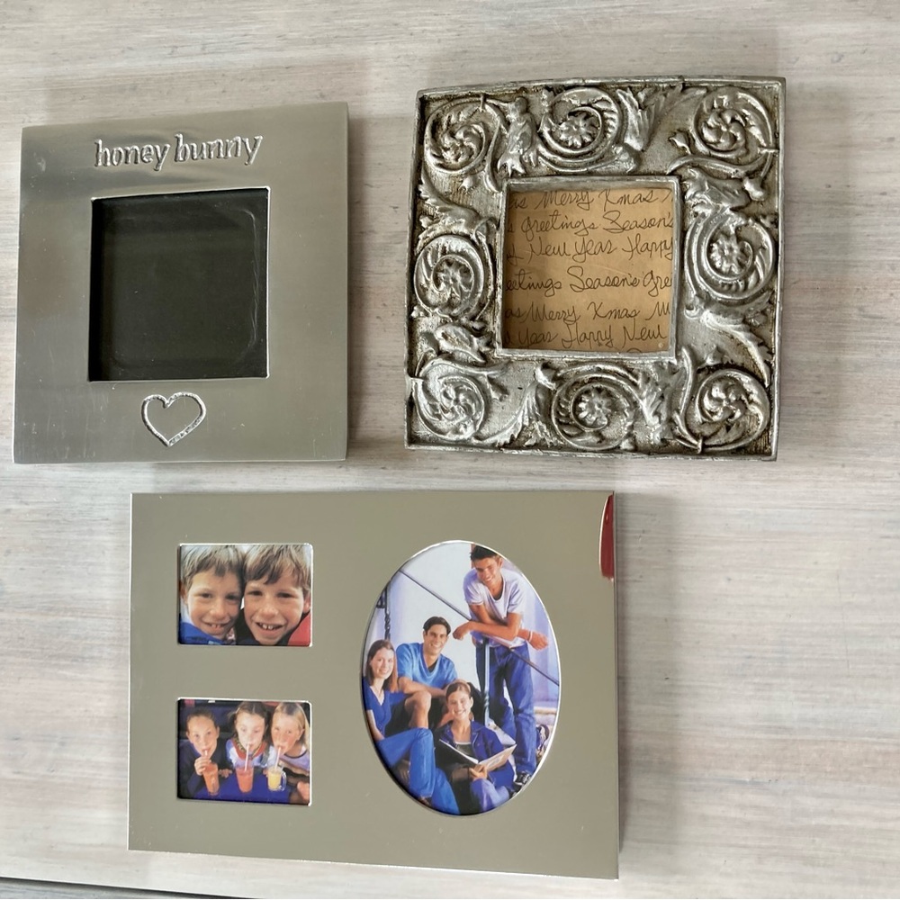 Silver Photo Frame Bundle: 3 frames. - Picture 2 of 6